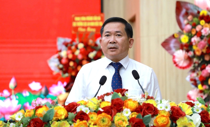 Tân Bí thư Đảng ủy đặc khu Phú Quốc Đinh Văn Nơi. (Ảnh: Huy Nhật)
