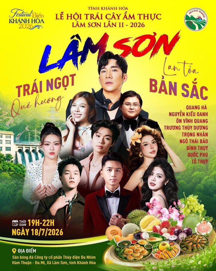Lễ hội trái cây, ẩm thực xã Lâm Sơn lần thứ II quy tụ nhiều nghệ sĩ tài năng cùng các hoạt động lễ hội hấp dẫn.