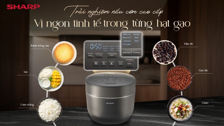 KS-XW181V-S: Trải nghiệm nấu cơm cao cấp với chế độ chuyên biệt cho từng loại gạo.
