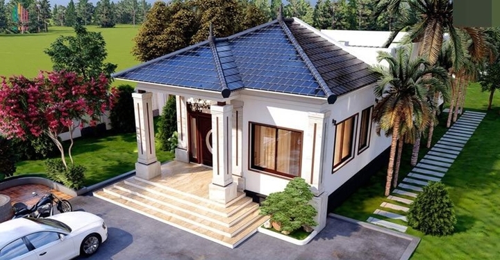 Nhà cấp 4 mái Thái. (Ảnh: Stdecor)