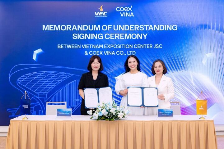 VEC và COEX - doanh nghiệp hàng đầu Hàn Quốc trong lĩnh vực MICE - chính thức thiết lập quan hệ hợp tác chiến lược, cùng mở rộng mạng lưới triển lãm và hội nghị quốc tế tại Việt Nam.