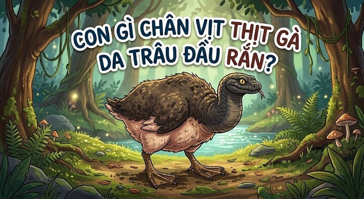 Con gì chân vịt thịt gà da trâu đầu rắn. (Ảnh minh họa)