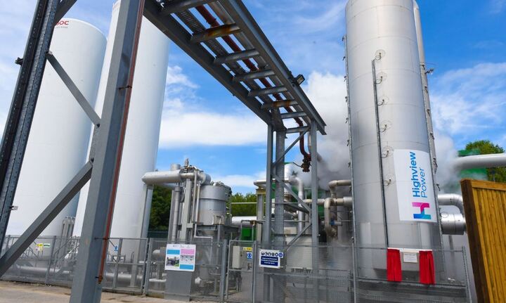 Hệ thống lưu trữ năng lượng bằng không khí lỏng của Highview Power tại Greater Manchester. (Ảnh: Highview Power)
