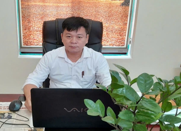 Ông Trịnh Đức Hùng - Chủ tịch UBND xã Thiệu Toán trước khi bị khởi tố, bắt giam
