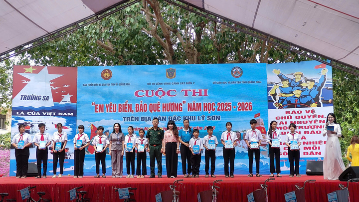 Cuộc thi "Em yêu biển, đảo quê hương" trên địa bàn đặc khu Lý Sơn.