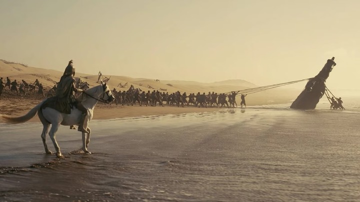 The Odyssey là bộ phim đầu tiên trong lịch sử được quay hoàn toàn bằng máy quay IMAX, mang đến trải nghiệm hình ảnh và âm thanh quy mô lớn.