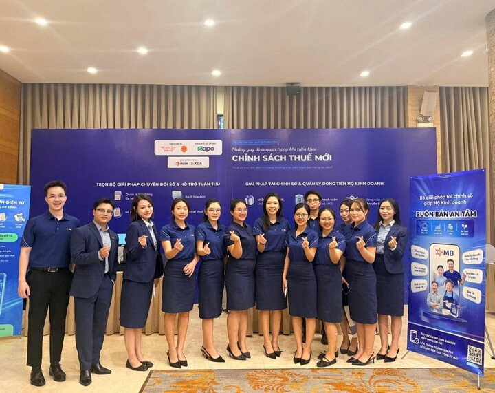 Đại diện Ngân hàng TMCP Quân đội tại sự kiện.