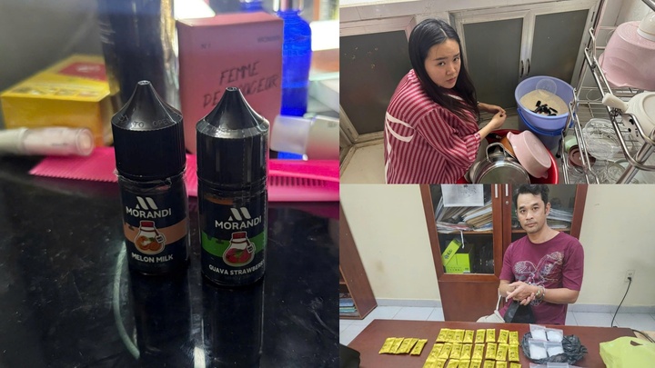Bị can Lê Quốc Duy và Huỳnh Ngọc Thuý Như. (Ảnh: Công an TP.HCM)