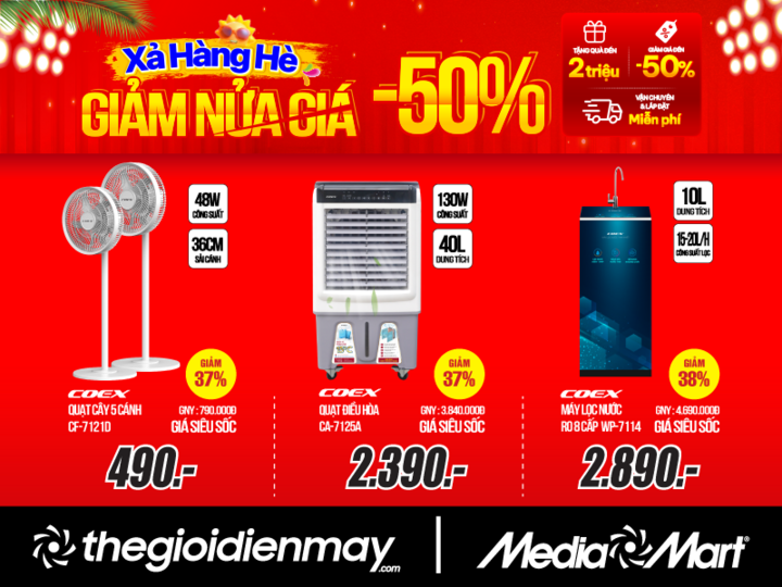 MediaMart tung đợt 'Xả hàng hè - Giảm nửa giá' trong nửa cuối tháng 7 - 2