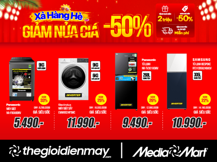 MediaMart tung đợt 'Xả hàng hè - Giảm nửa giá' trong nửa cuối tháng 7 - 3