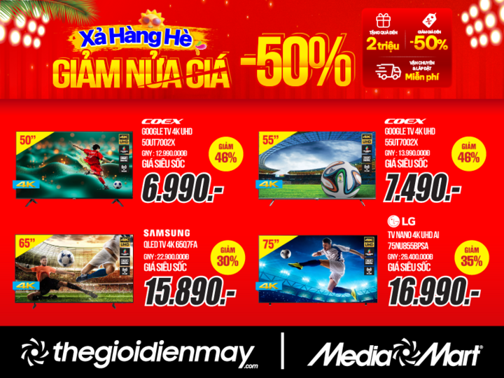 MediaMart tung đợt 'Xả hàng hè - Giảm nửa giá' trong nửa cuối tháng 7 - 4