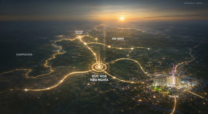 Cú hích từ mạng lưới hạ tầng Tây Bắc tạo đòn bẩy tăng trưởng lớn khu vực Đức Hòa - Hậu Nghĩa.