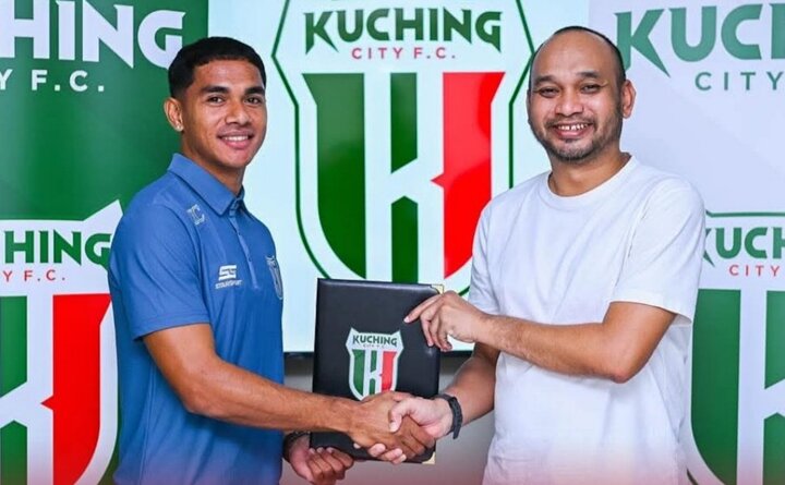 Joao Pedro thi đấu tại Malaysia. (Ảnh: Kuching City)