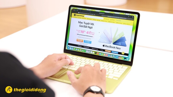 Mua MacBook Neo tại Thế Giới Di Động