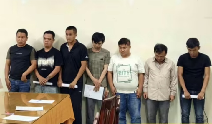 Một số đối tượng liên quan tại cơ quan công an