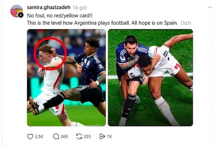 Một b&agrave;i đăng sử dụng h&igrave;nh ảnh AI &ldquo;ăn theo&rdquo; đội tuyển Argentina tại World Cup 2026 đ&atilde; thu h&uacute;t lượng lớn người tương t&aacute;c.