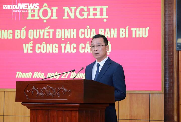 Thiếu tướng Tô Anh Dũng phát biểu nhận nhiệm vụ