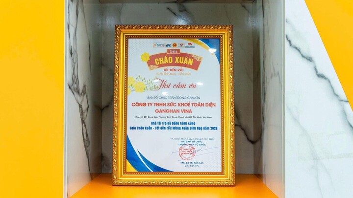 Ganghan Vina đồng hành cùng chương trình Gala “Chào Xuân - Tết đến rồi” mừng Xuân Bính Ngọ năm 2026.