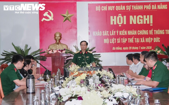 Bộ Chỉ huy Quân sự TP Đà Nẵng lấy ý kiến nhân chứng, xác minh thông tin 17 hài cốt nghi là liệt sĩ.
