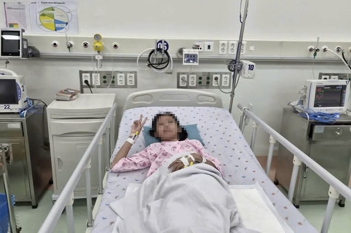 Bệnh nhi viêm cơ tim điều trị tại Bệnh viện Nhi Đồng 1. (Ảnh: BVCC)