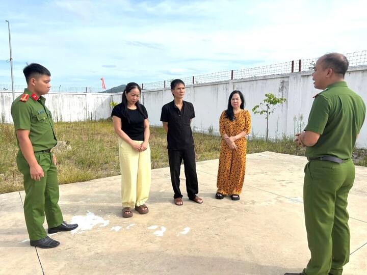 Ba đối tượng tại cơ quan Công an Ba đối tượng tại cơ quan Công an
