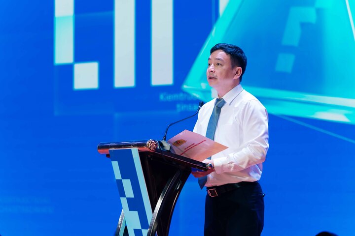 Trung tướng Lê Xuân Minh, Cục trưởng A05, phát biểu tại buổi lễ. (Ảnh: A05)