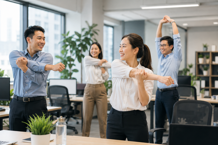 Khuyến khích doanh nghiệp khen thưởng nhân viên, người lao động tích cực tập thể dục.