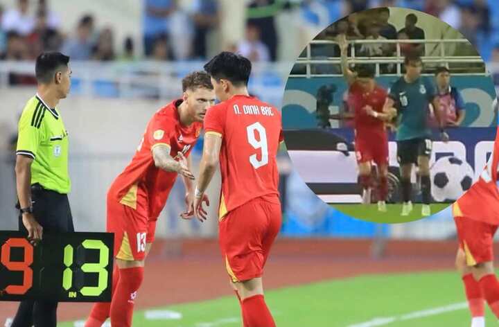 Nguyễn Đình Bắc xin HLV Kim Sang-sik đừng thay người.