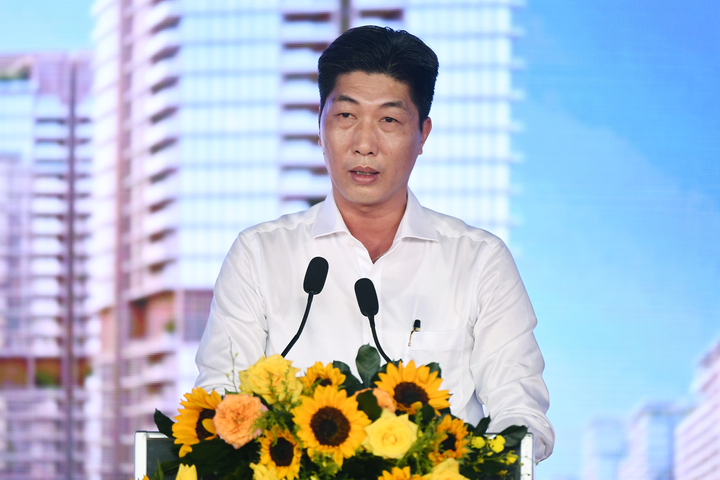 Ông Nguyễn Lê Quốc Toàn, Phó Chủ tịch UBND Đặc khu Phú Quốc, phát biểu tại Lễ khởi động.