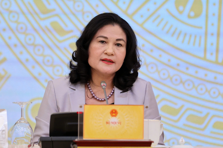 Thứ trưởng Bộ Nội vụ Nguyễn Thị Hà. (Ảnh: Nhật Bắc)