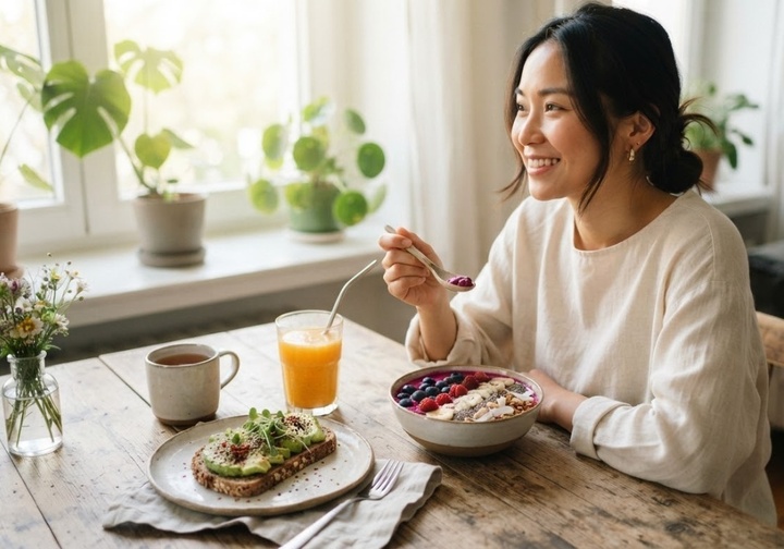 Nhiều người không phải Phật tử vẫn chọn ăn chay vài ngày mỗi tháng. (Ảnh: RN)