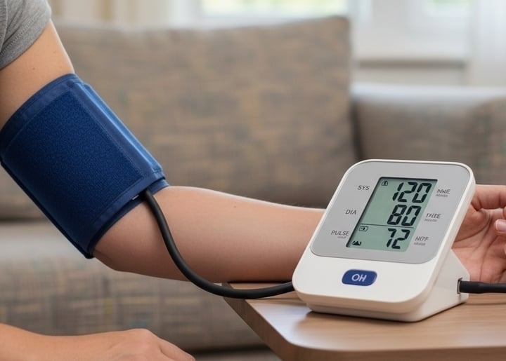 Theo dõi huyết áp tại nhà giúp đánh giá hiệu quả điều trị và phát hiện sớm những biến động bất thường. (Ảnh minh hoạ)