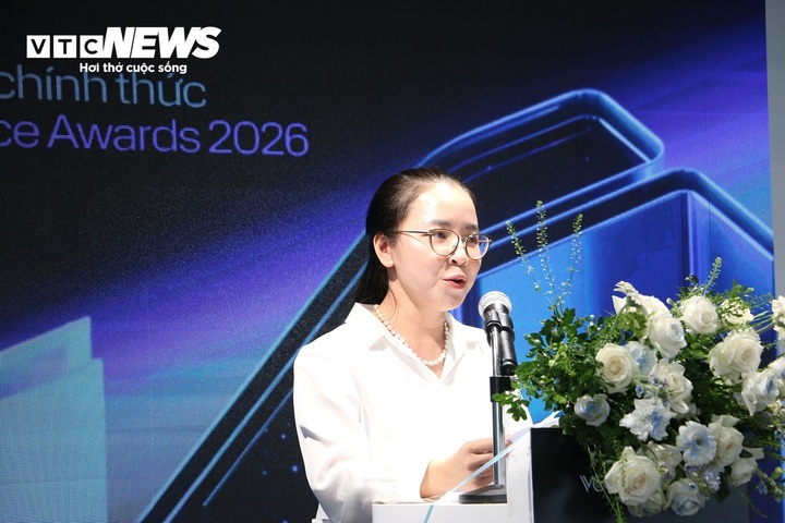 Bà Kim Ngọc Thanh Nga, Phó Giám đốc NIC, phát biểu tại sự kiện.