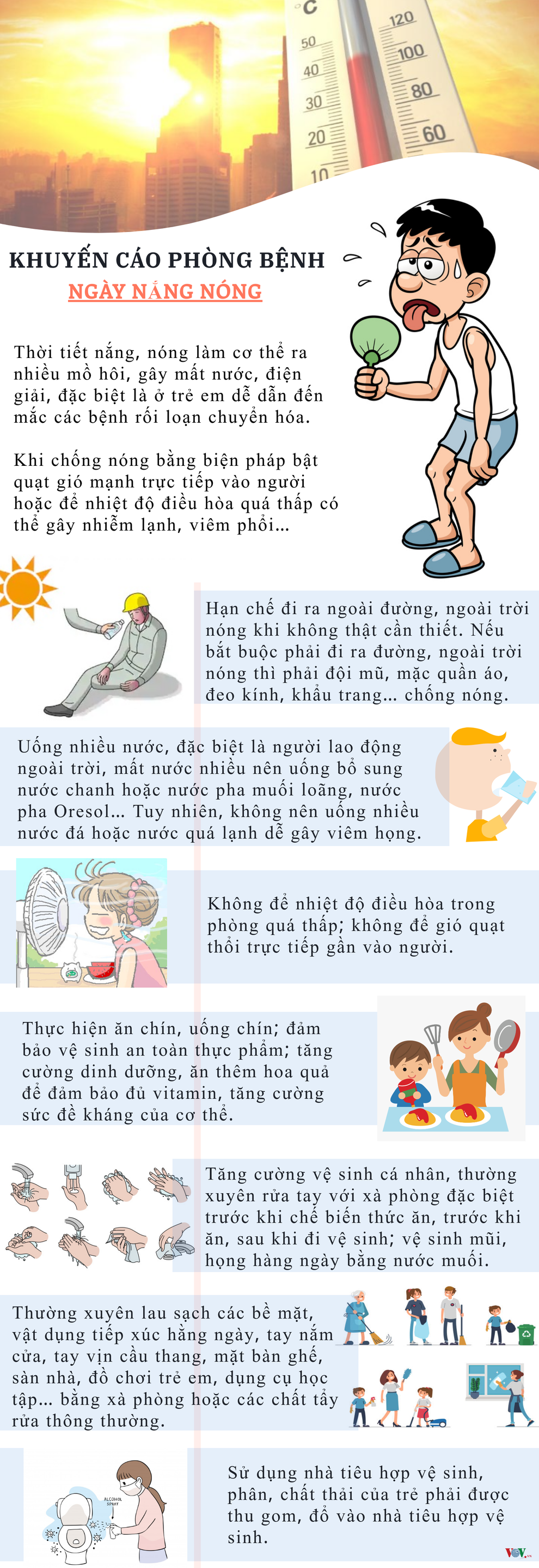 Nhiệt độ miền Bắc lên 40 độ C, làm thế nào để bảo vệ sức khỏe? - 1