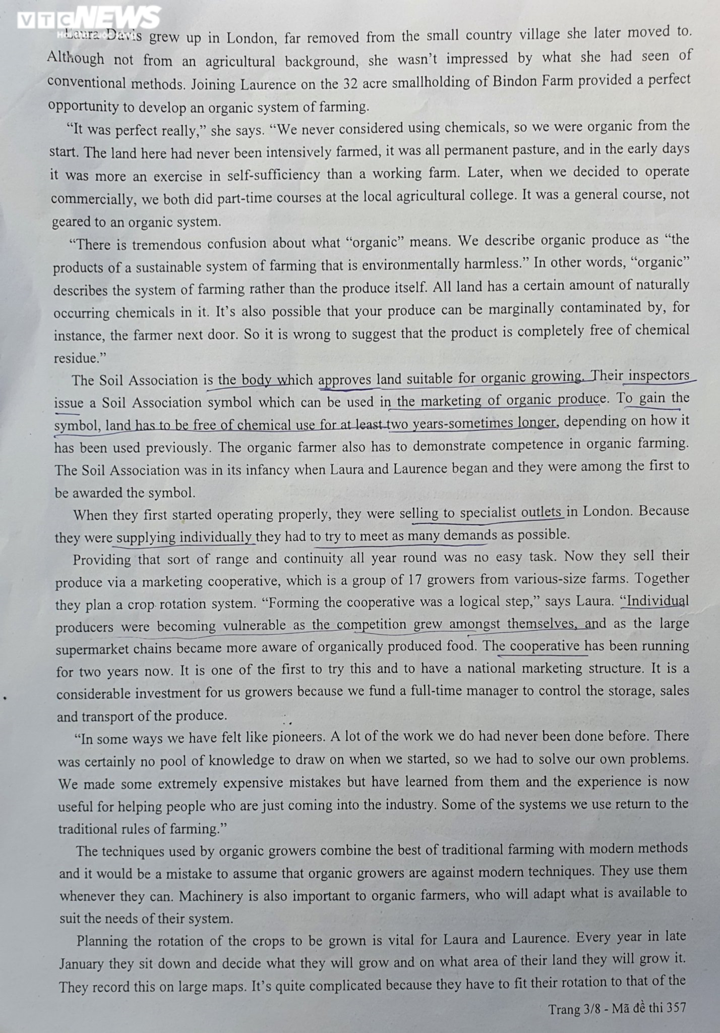 Đề thi tiếng Anh vào lớp 10 trường THPT chuyên Sư phạm - 3