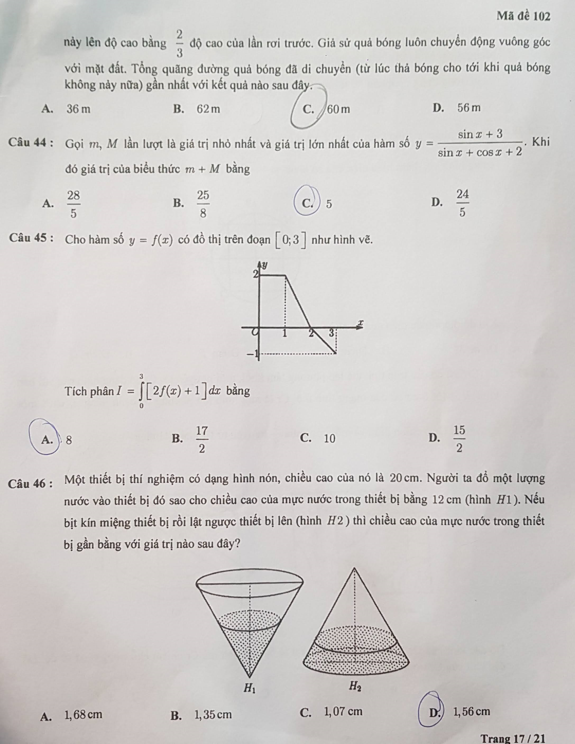 Đề kiểm tra tư duy vào ĐH Bách khoa Hà Nội dài 21 trang - 15