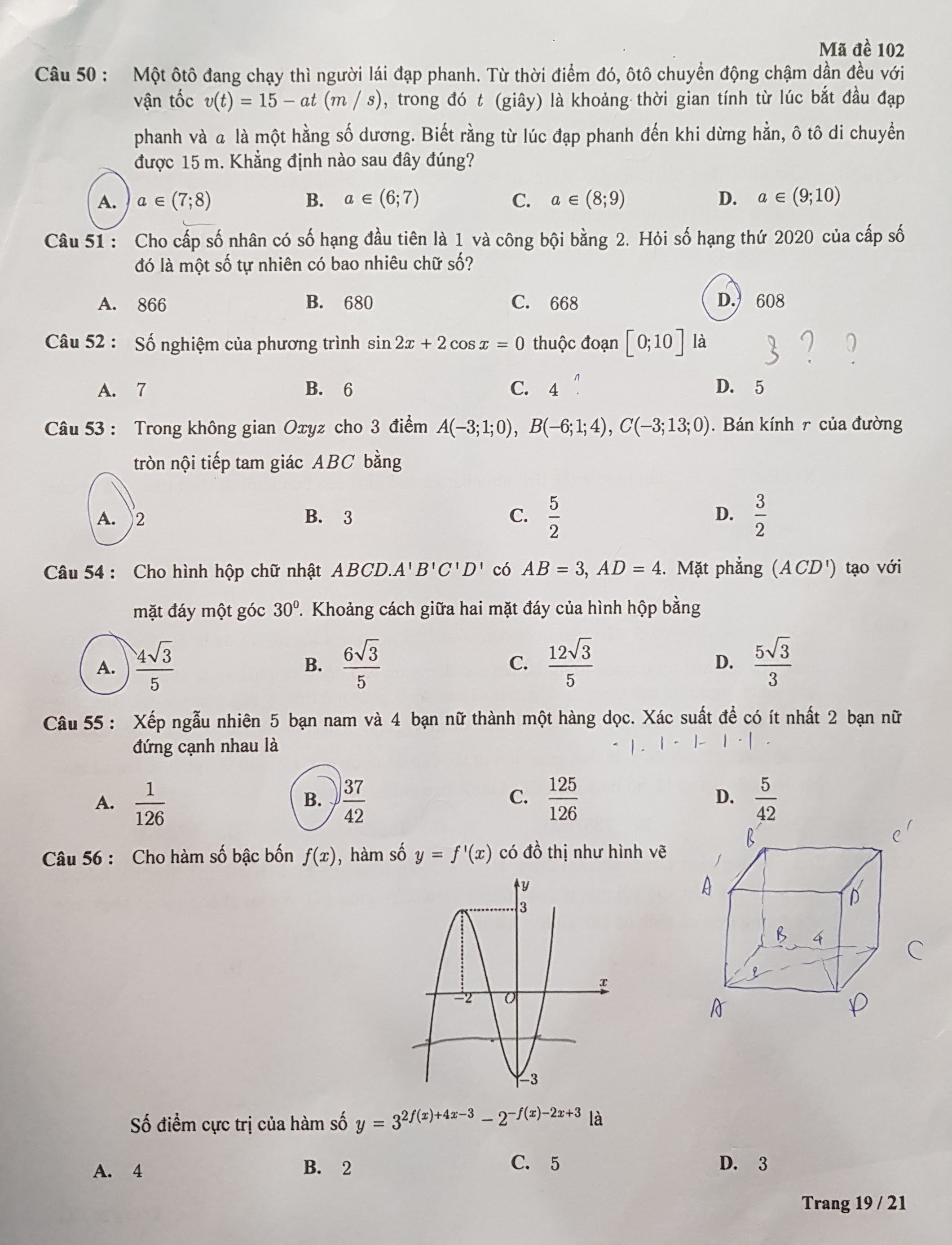 Đề kiểm tra tư duy vào ĐH Bách khoa Hà Nội dài 21 trang - 17