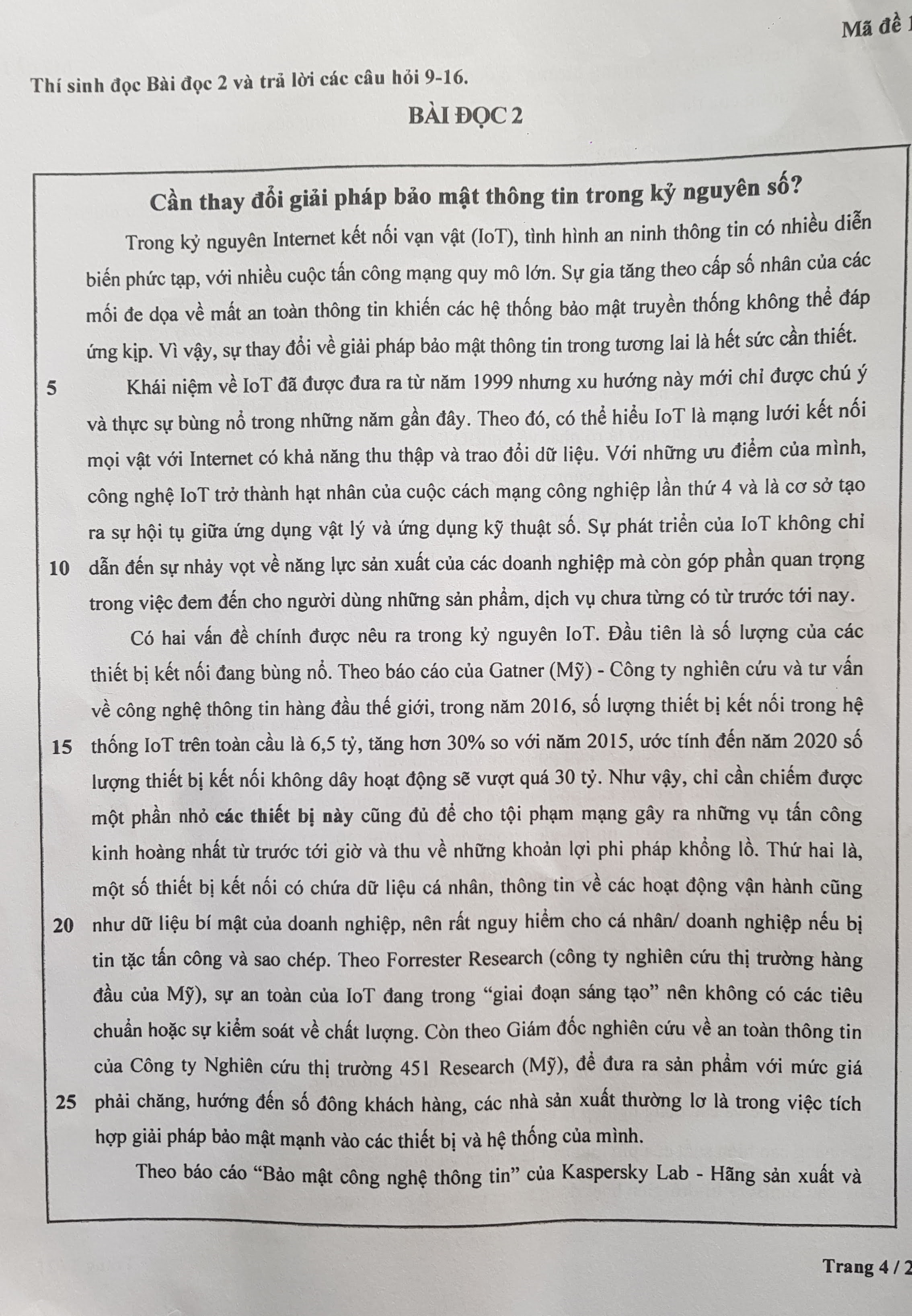 Đề kiểm tra tư duy vào ĐH Bách khoa Hà Nội dài 21 trang - 4