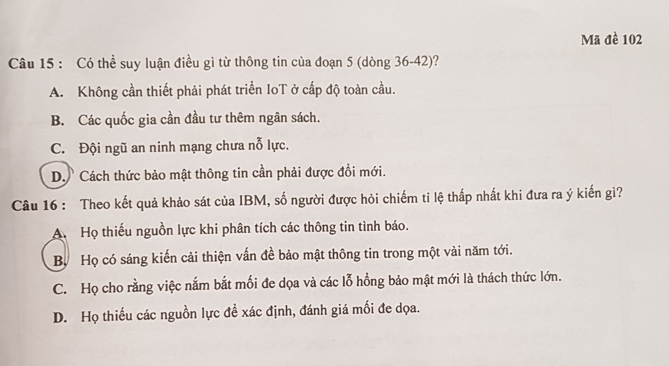 Đề kiểm tra tư duy vào ĐH Bách khoa Hà Nội dài 21 trang - 6