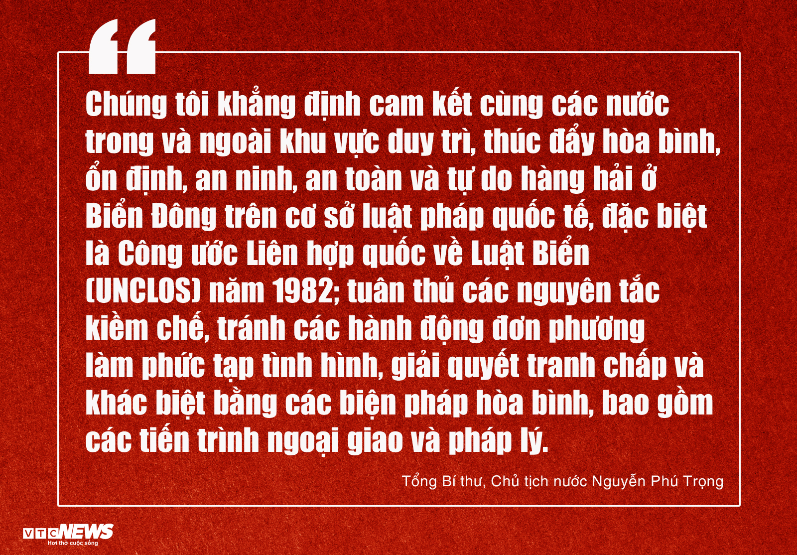 Việt Nam không chọn bên, Việt Nam chọn thượng tôn Luật Biển 1982 - 8