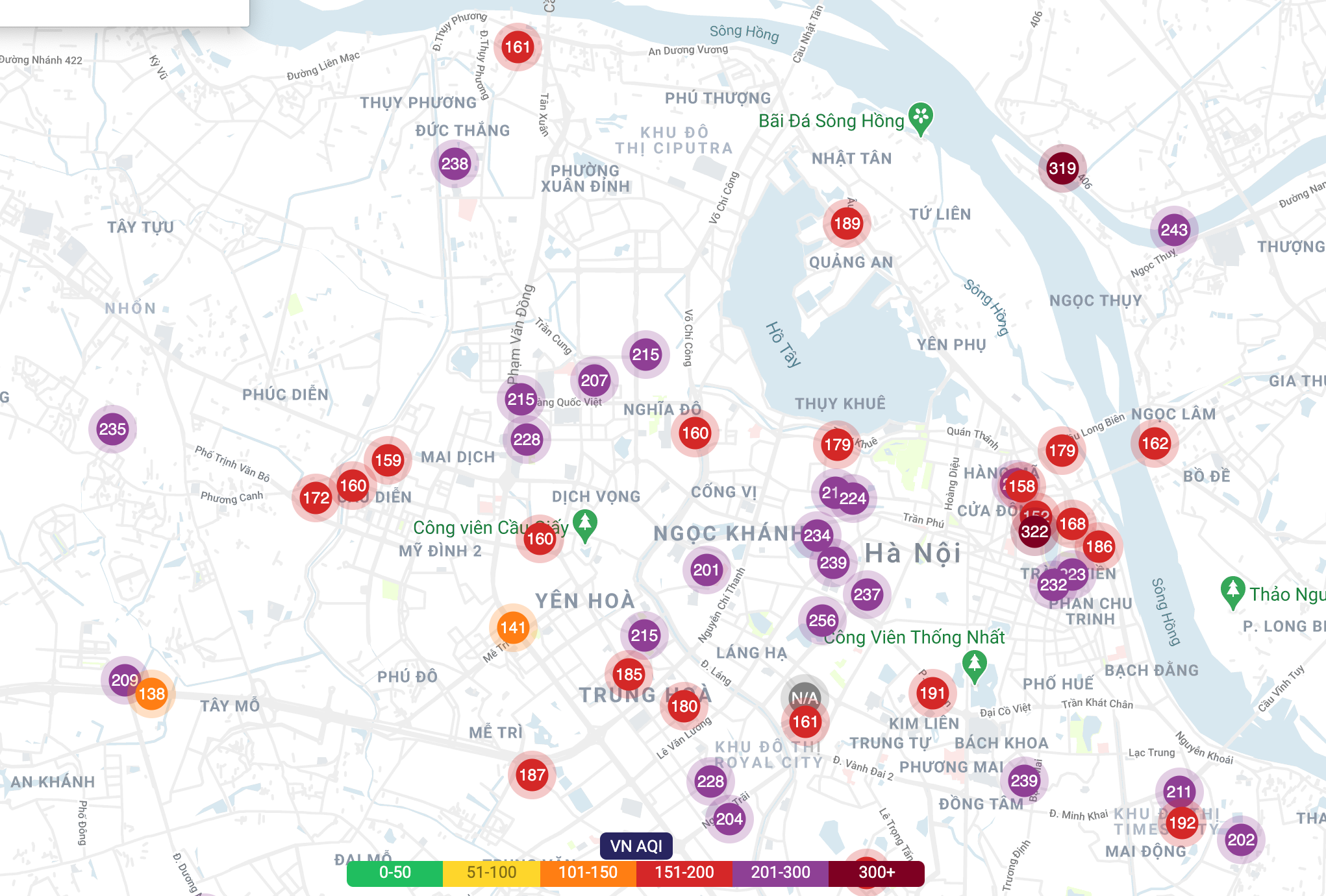 Không khí Hà Nội ở mức có hại, người dân nên đeo khẩu trang và hạn chế ra đường - 1