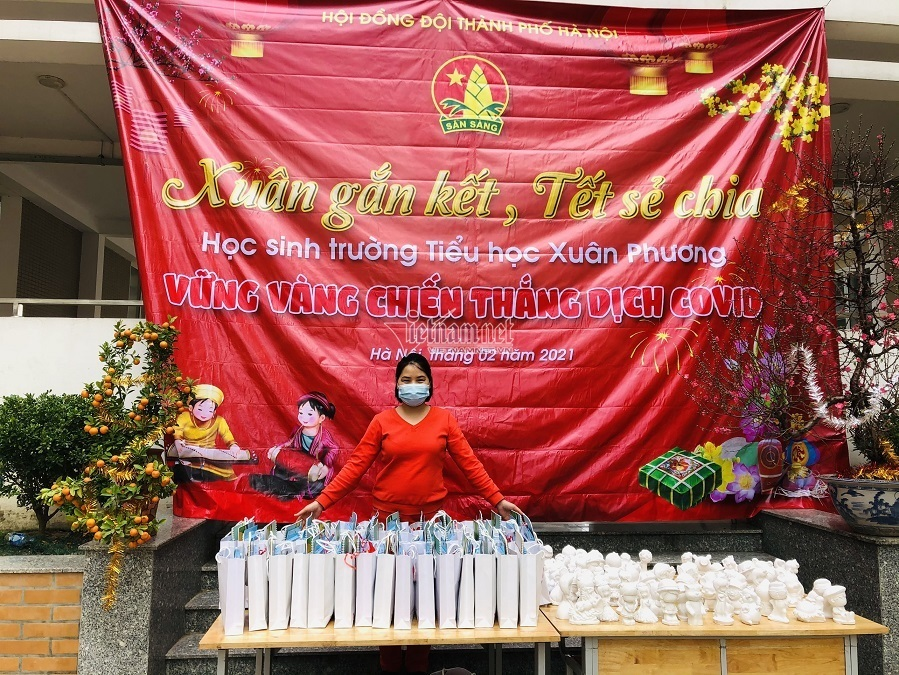 Học sinh tiểu học Hà Nội cùng nhau đón Tết sớm trong khu cách ly - 1