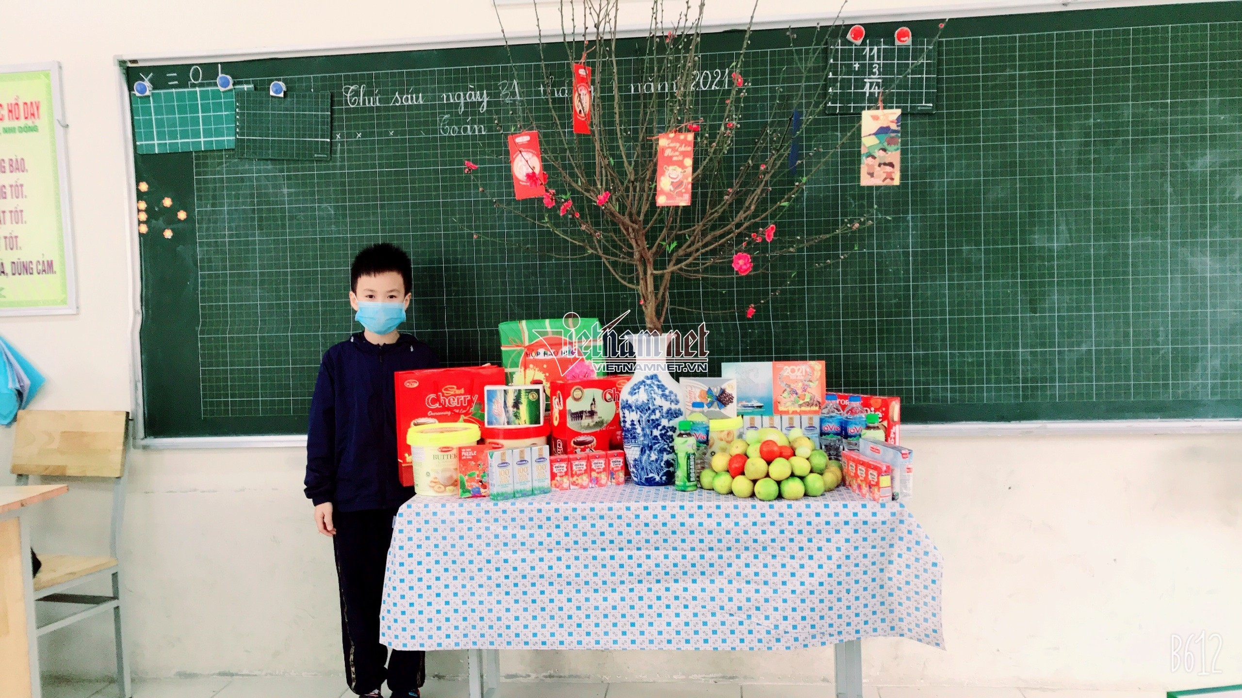 Học sinh tiểu học Hà Nội cùng nhau đón Tết sớm trong khu cách ly - 4