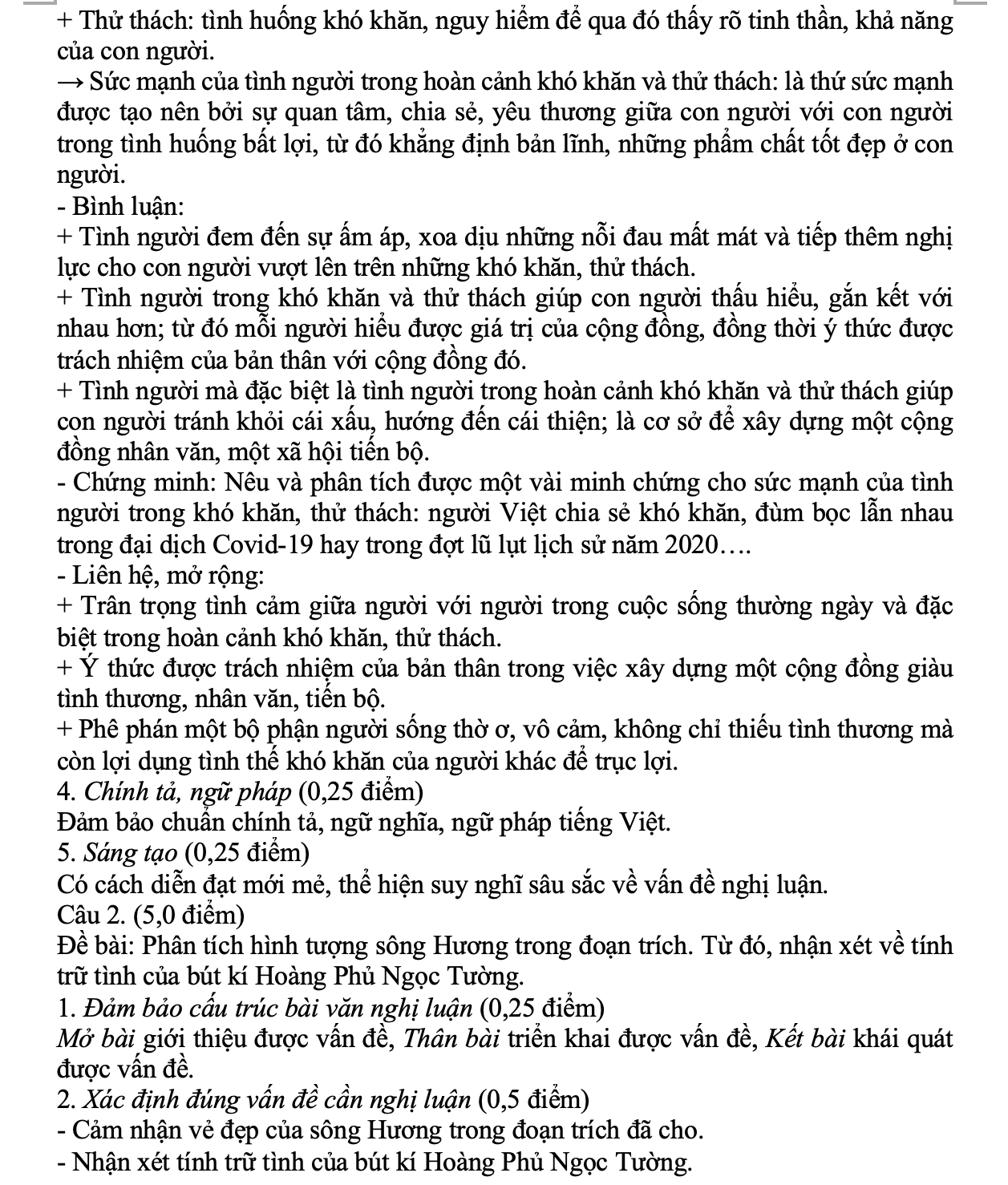 Gợi ý đáp án đề tham khảo môn Văn, Sử, Địa, thi tốt nghiệp THPT 2021 - 6