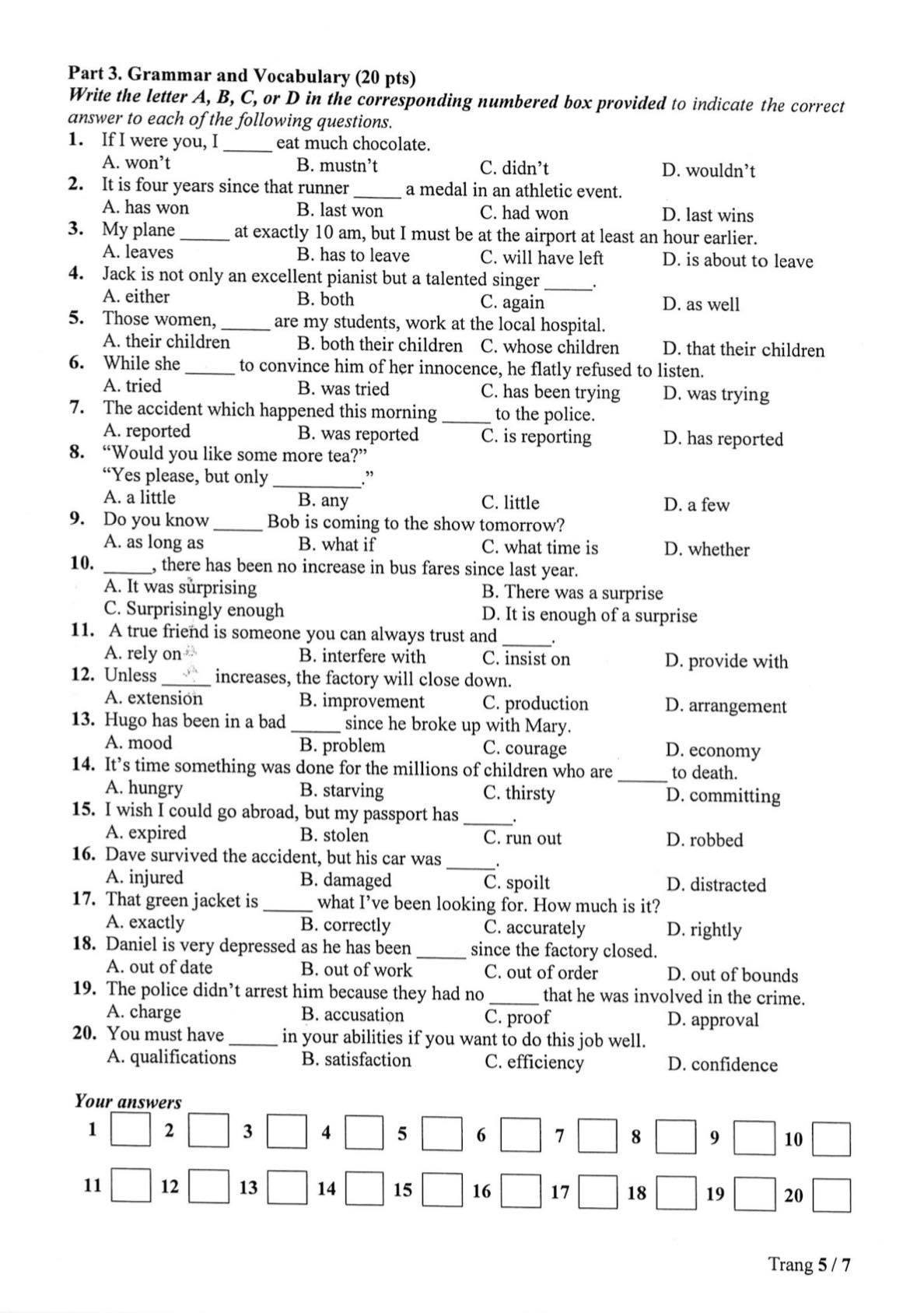 Đề thi vào trường Phổ thông năng khiếu TP.HCM năm 2021 có gì đặc biệt? - 8