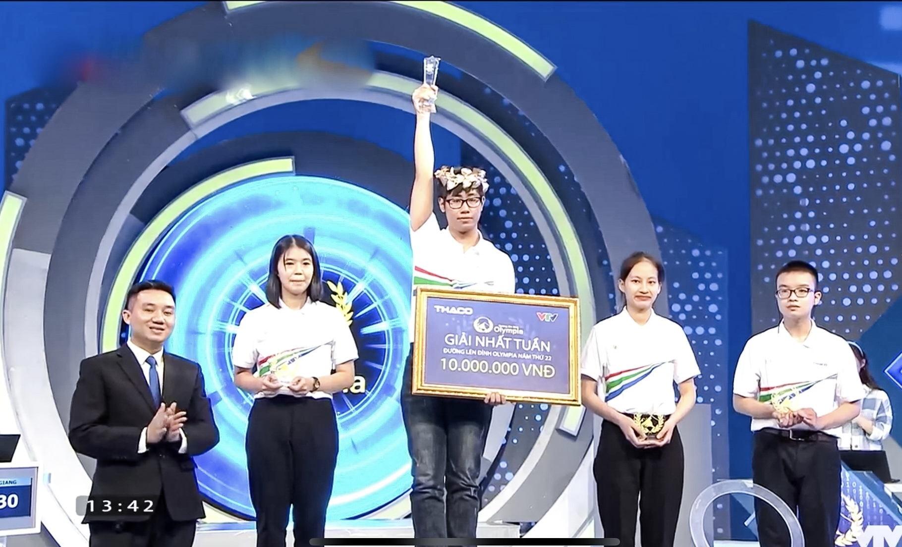 Nam sinh Hà Nội chiến thắng tuyệt đối tuần đầu tiên Olympia năm 2022 - 2