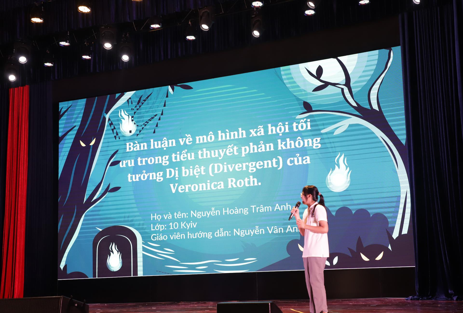 Học sinh hào hứng đóng kịch, thuyết trình, tranh biện tổng kết cuối năm học - 5