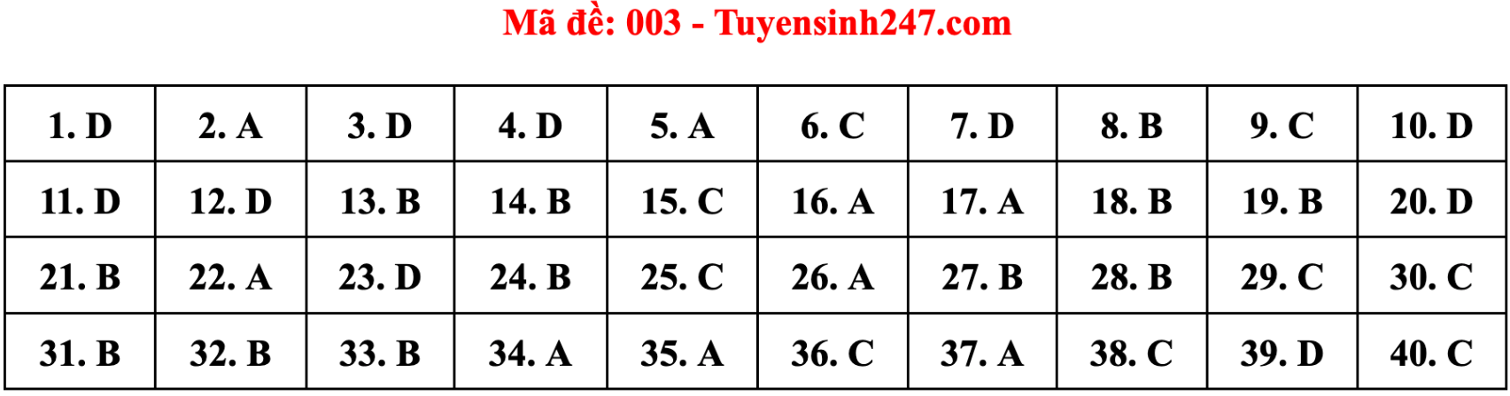 Gợi ý đáp án 24 mã đề tiếng Anh thi vào lớp 10 Hà Nội - 3
