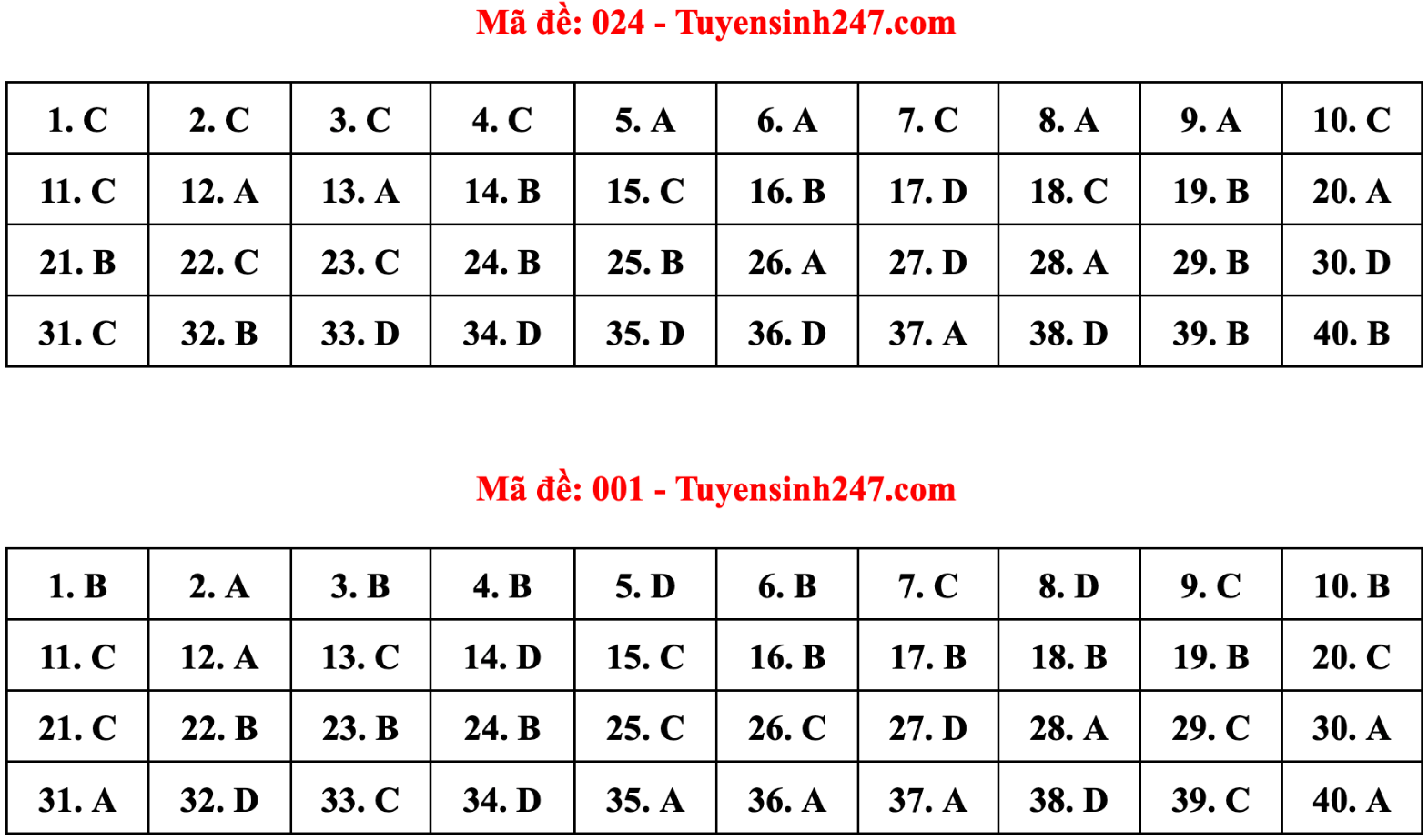 Gợi ý đáp án 24 mã đề tiếng Anh thi vào lớp 10 Hà Nội - 6