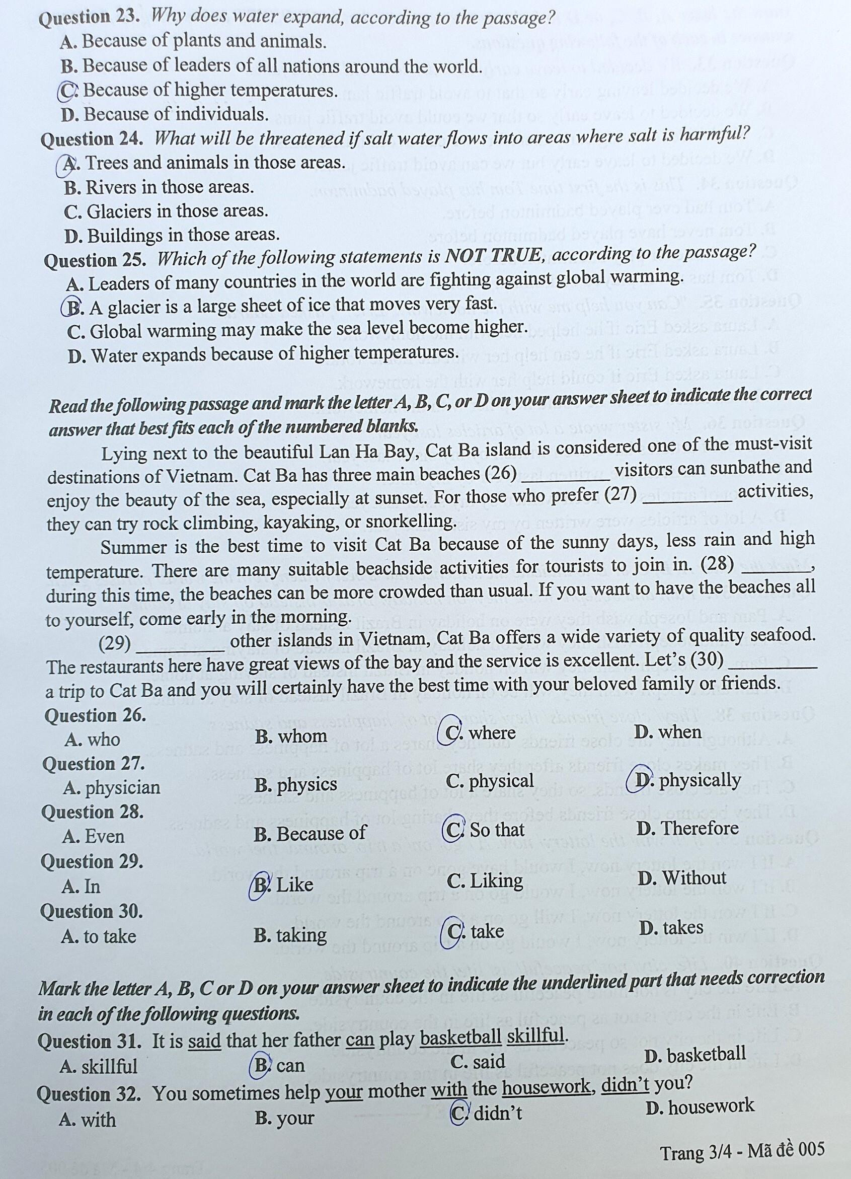 Đề tiếng Anh thi vào lớp 10 ở Hà Nội tăng thêm 10 câu hỏi - 3